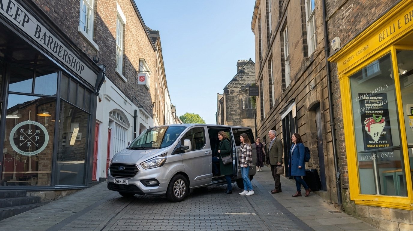 Group taxi and minibus transport in Durham